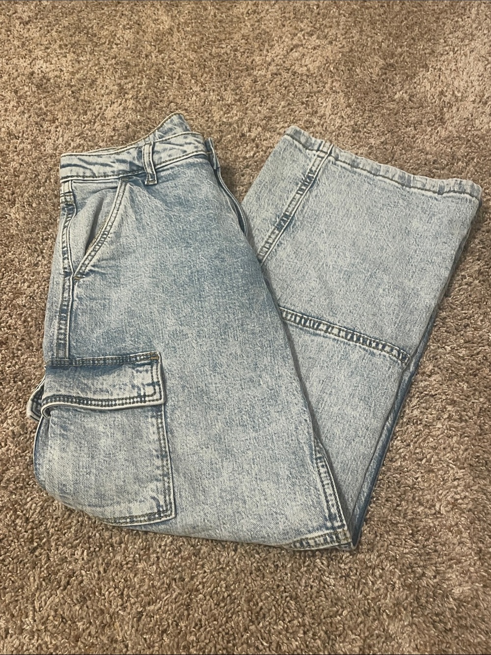 Girls light wash, Art class Cargo Denim Jeans